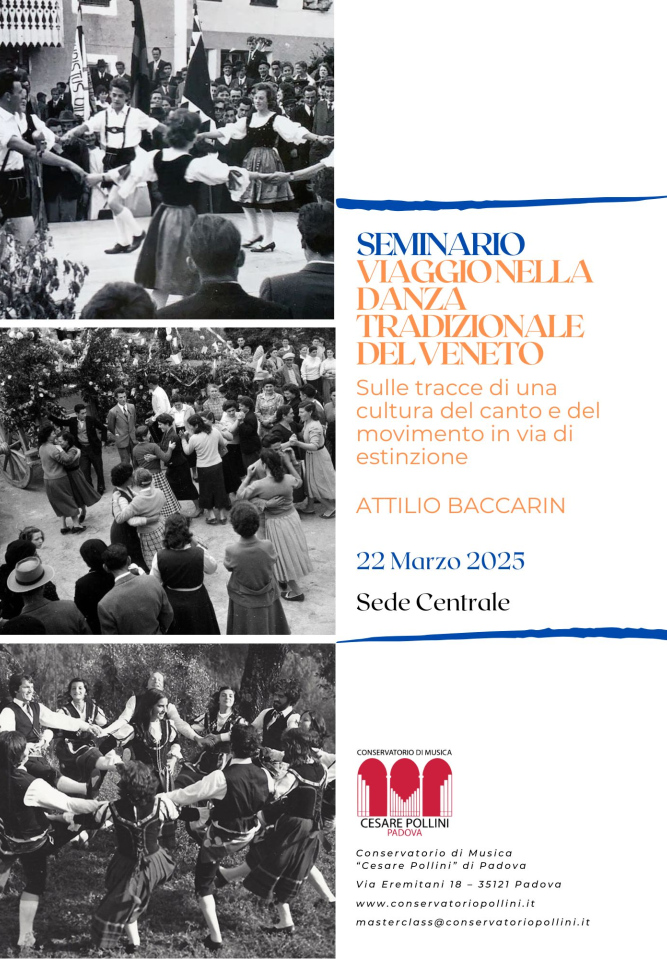 Seminario Viaggio nella danza tradizionale del Veneto
