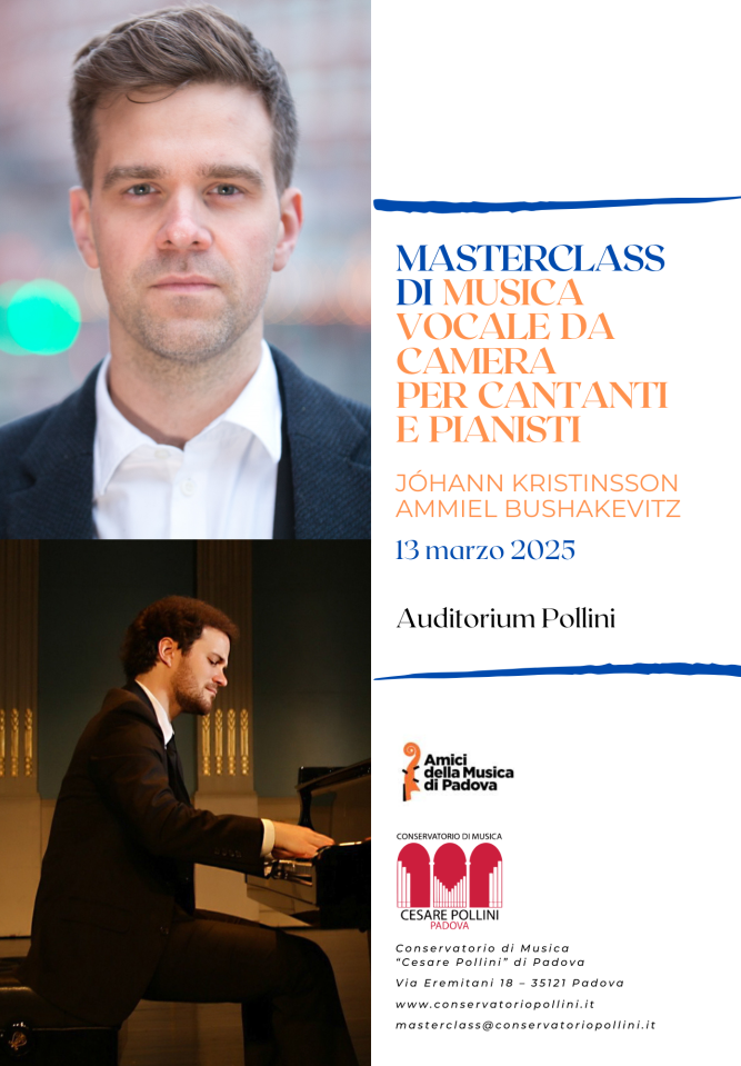 MASTERCLASS di Musica vocale da camera per cantanti e pianisti