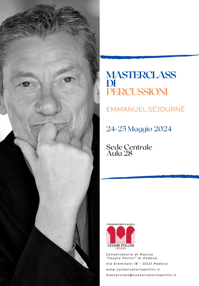 Masterclass di percussioni - Emmanuel Séjourné