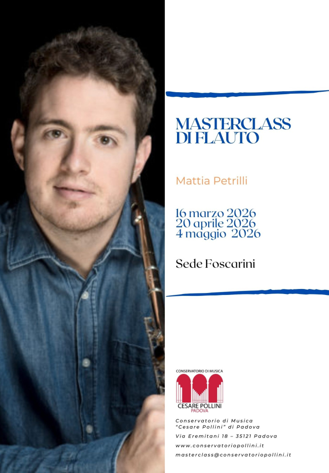 Masterclass di flauto con Mattia Petrilli