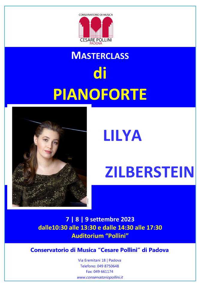 Masterclass di Pianoforte con Lilya Zilberstein