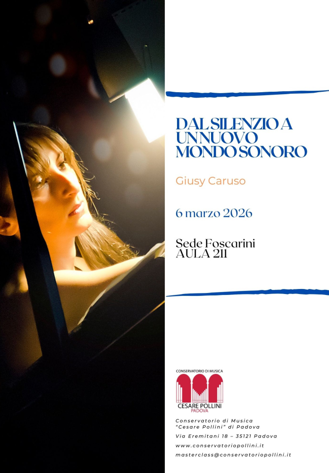DAL SILENZIO A UN NUOVO MONDO SONORO, seminario con Giusy Caruso