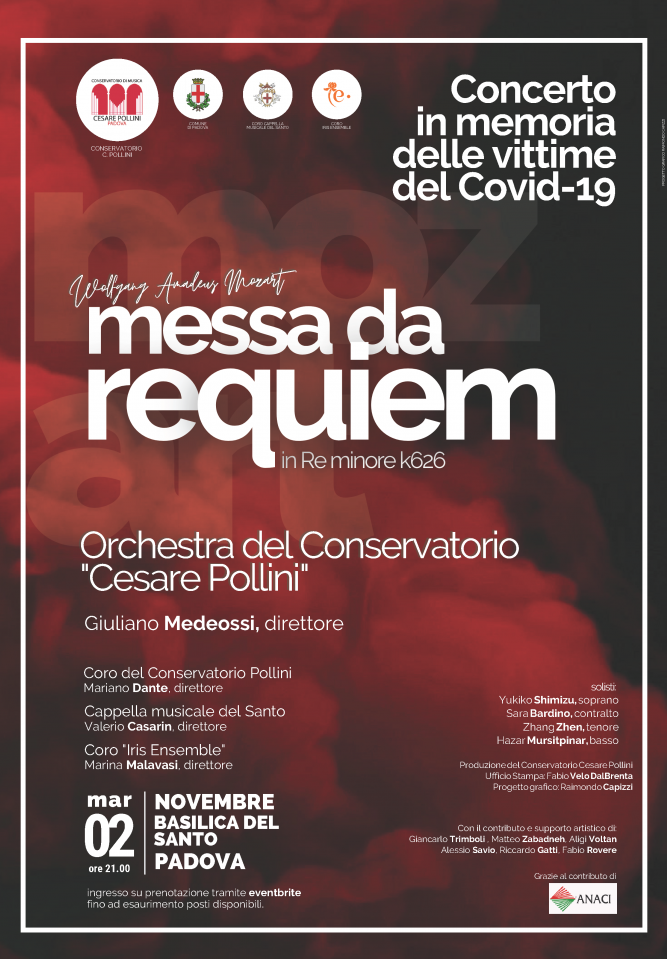 Concerto 02 novembre 2021 in memoria delle vittime del Covid-19